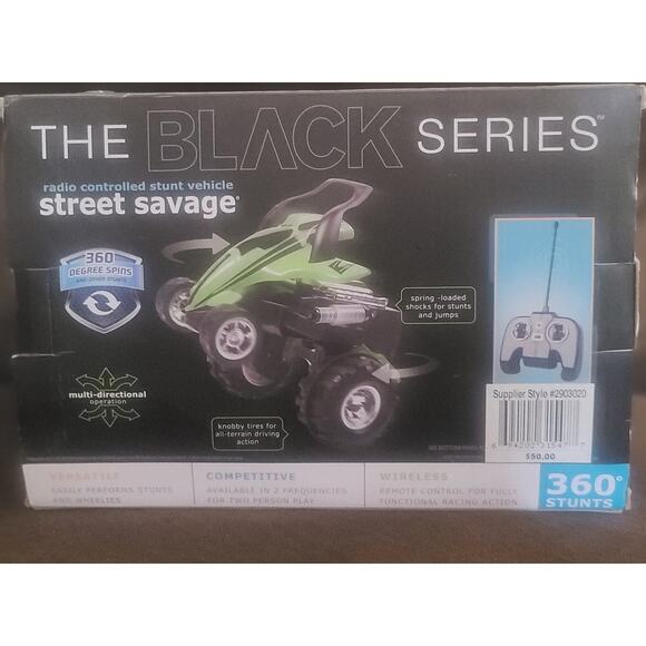 Remote Controlled Motorcycle Wireless Stunt Vehicle "Black Series" Street Savage - Picture 3 of 3